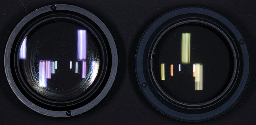 Alter (getrübter) und neuer Linsensatz G10-G12
eines AF 35-70/2.8 D Nikkors