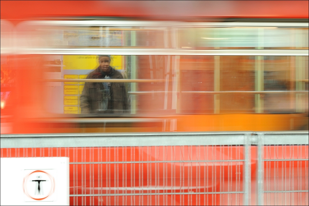 Anfahrt rot