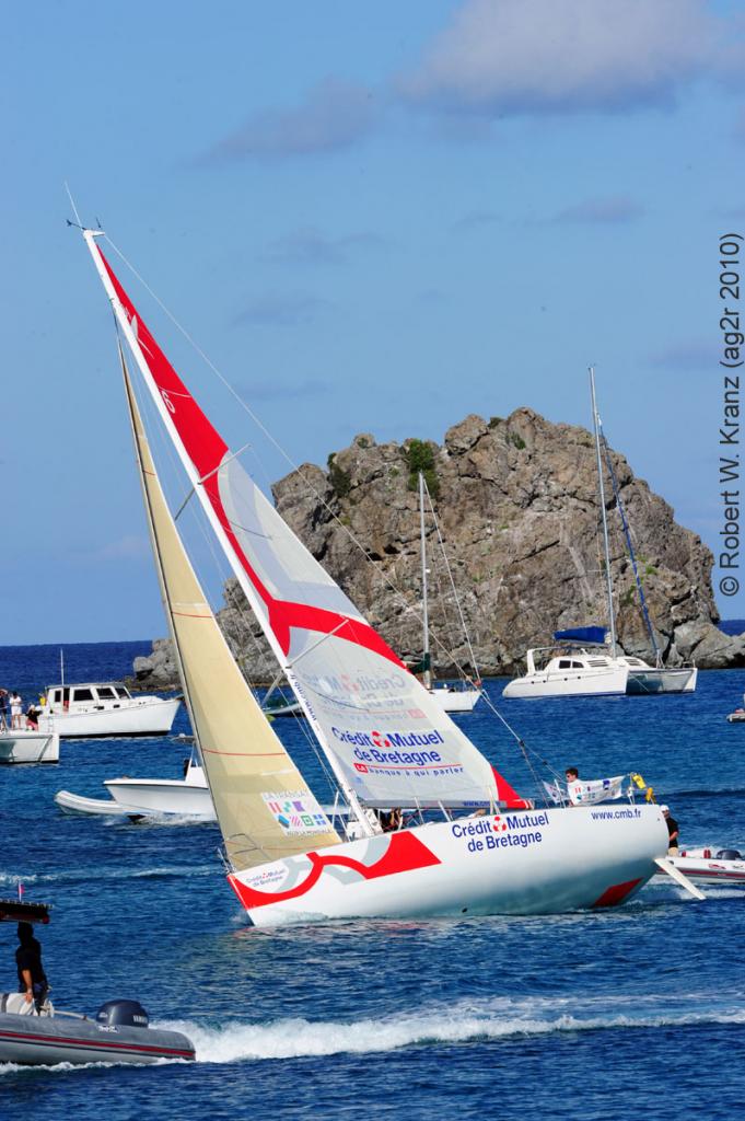 Ankunft der Teilnehmer der Transat AG2R Regatta 2010 in St. Barth