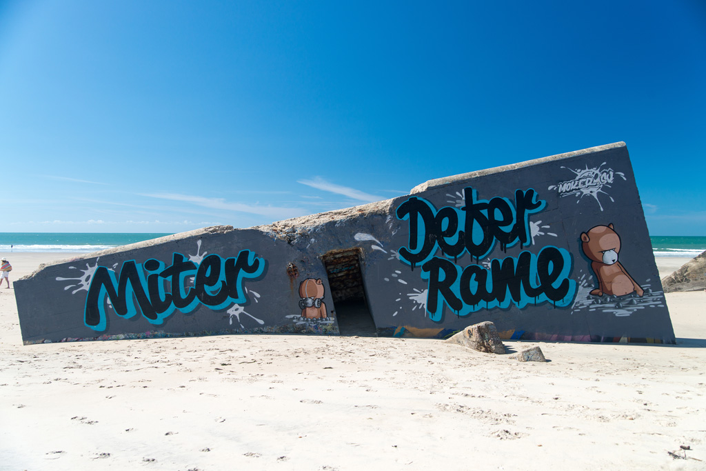 Atlantik, Frankreich, Bunker, Graffiti 1