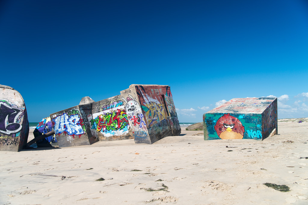 Atlantik, Frankreich, Bunker, Graffiti 2