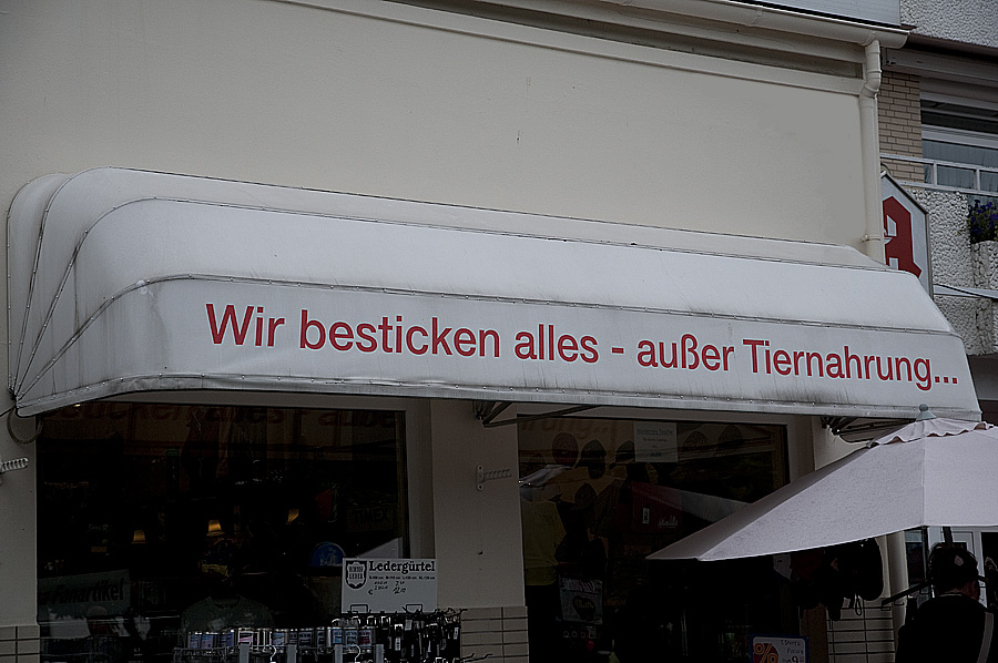 ... außer Tiernahrung