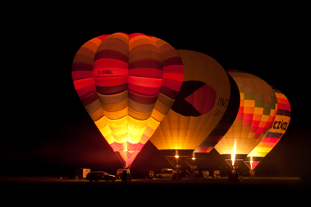 Ballonglühen ohne mond