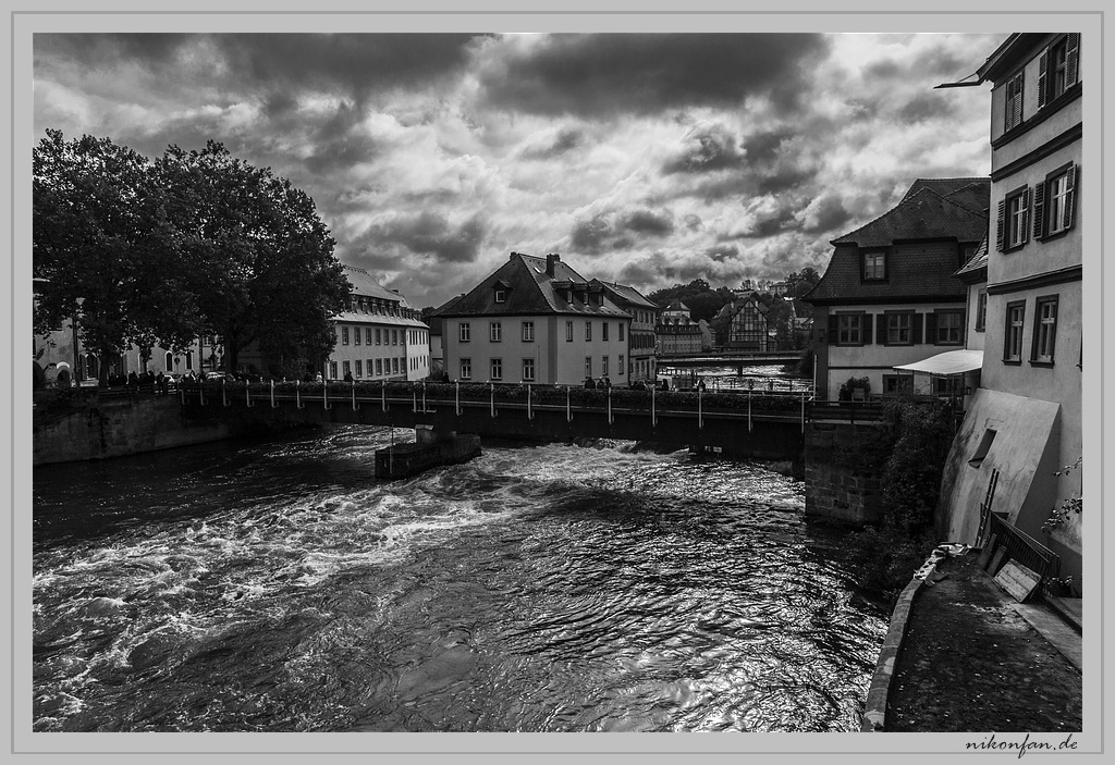 Bamberg vor dem Gewitter