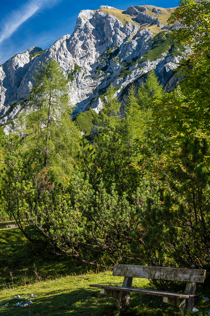 Bank im Karwendel