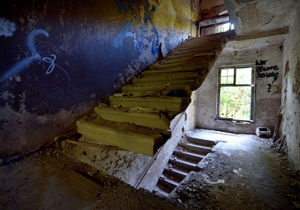 Beelitz, Waschhaus Treppe