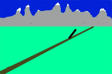 Bergweg rein