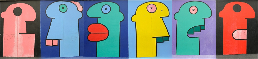 Berlin 25.09.2012 - East Side Gallery - Panorama