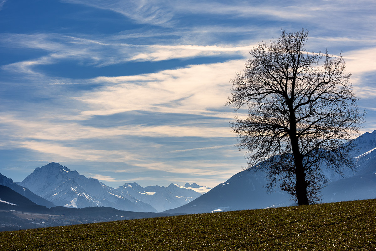 Blick auf die Stubaier Gletscher (Tirol)