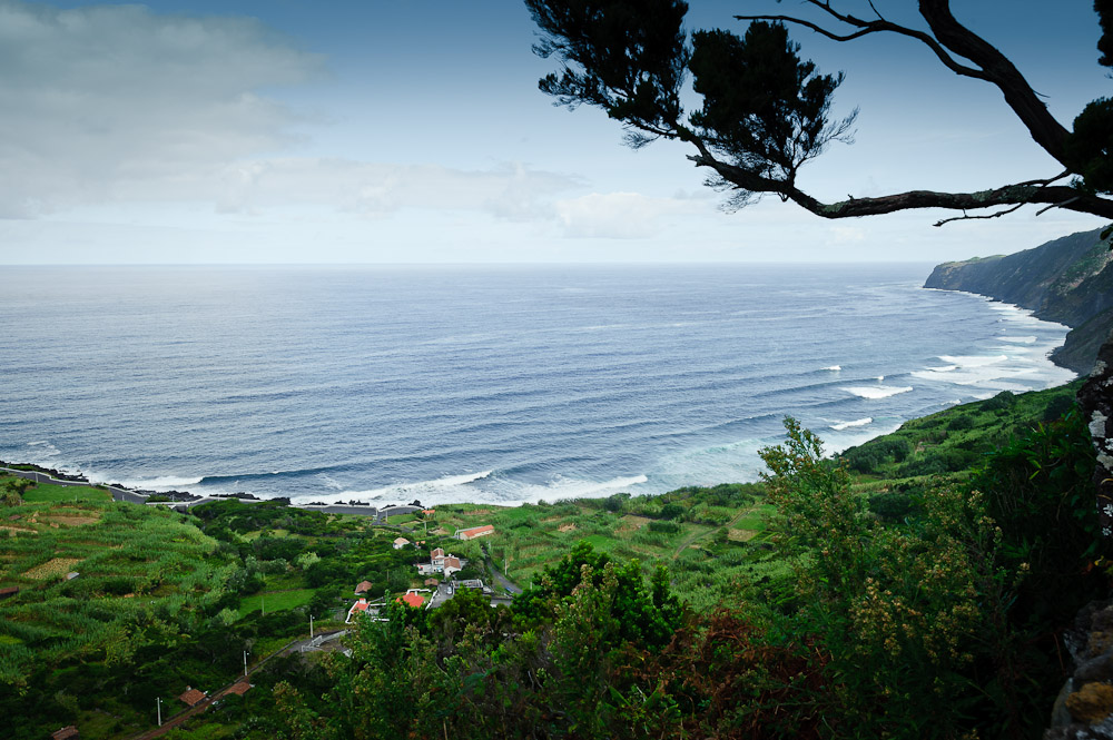 Blick auf Faja / Faial