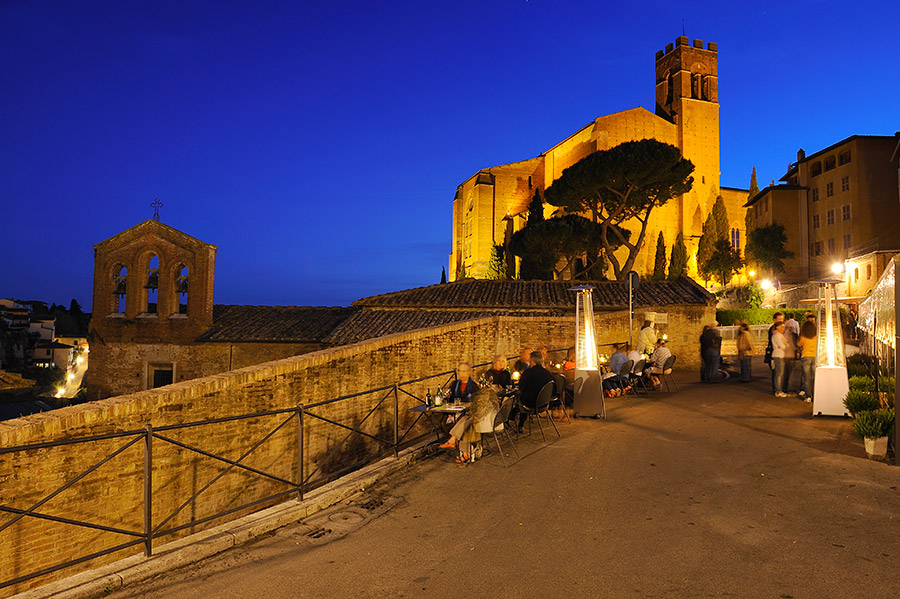 Blick auf San Domenico Siena