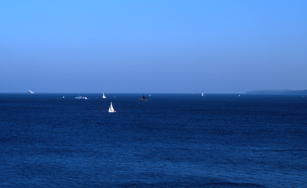 Blick aufs Meer, Brodtener Steilküste, Oktober 2008, Velvia 50
