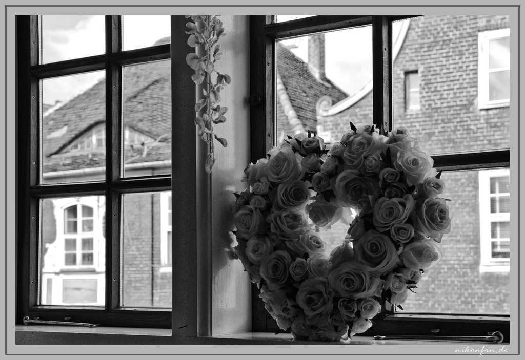Blumenherz Fenster