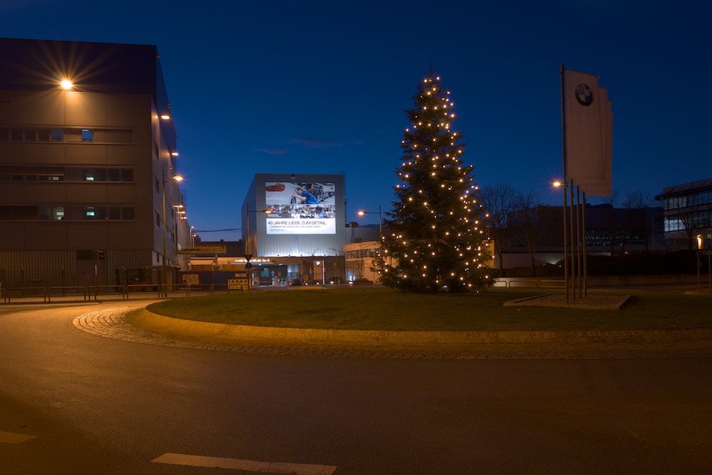 BMW Werk Dingolfing zur Weihnachtszeit