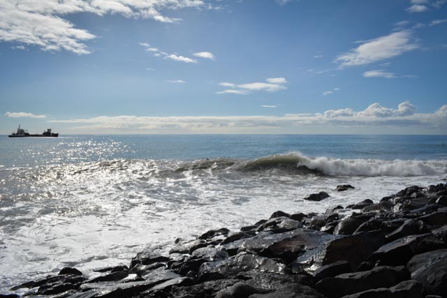 Boat and Surf Wave