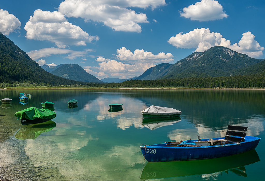 Boote Sylvensteinsee