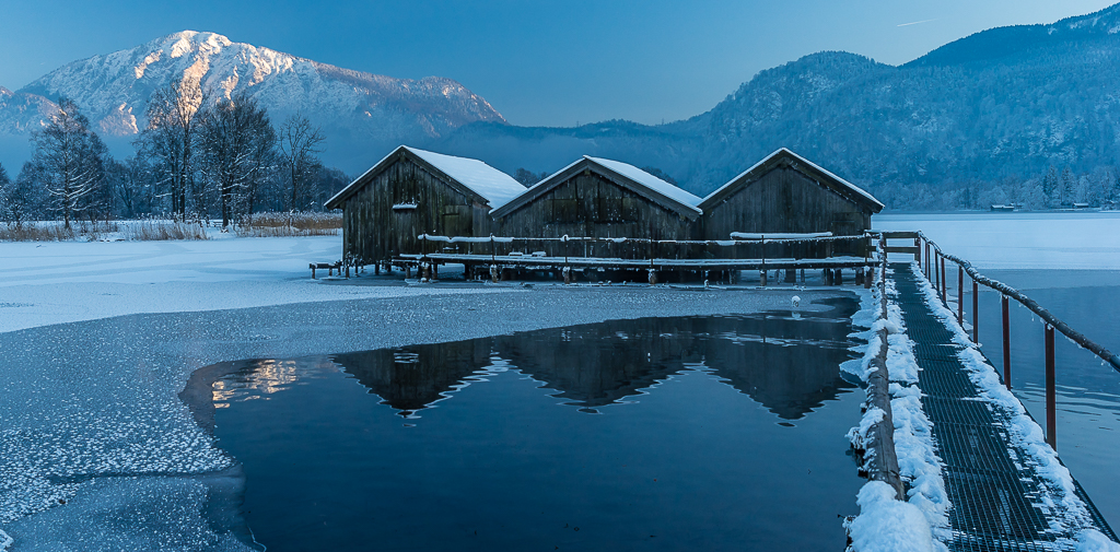 Bootshäuser Kochelsee
