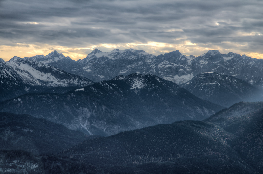 Brauneck Blick ins Karwendel
