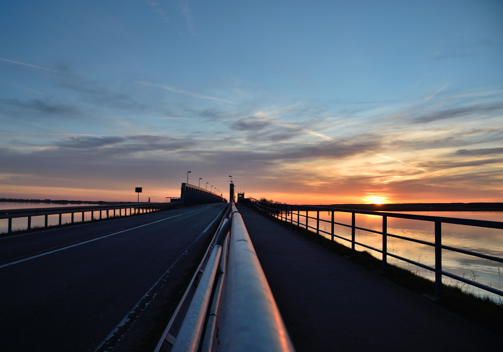 Bruecke Anklam Sunset, 1