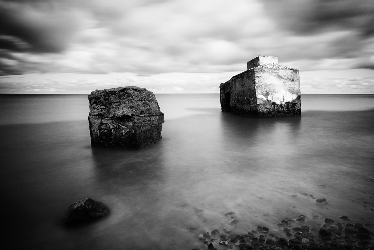 Bunker im Meer