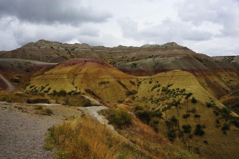 Bunte Berge im Badland Nationalpark