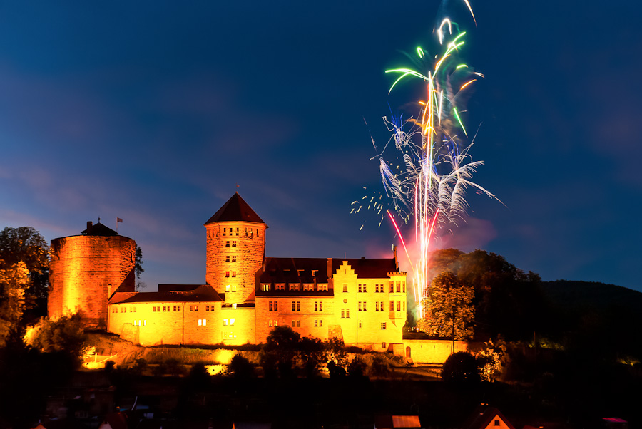 Burg Rieneck Feuerwerk