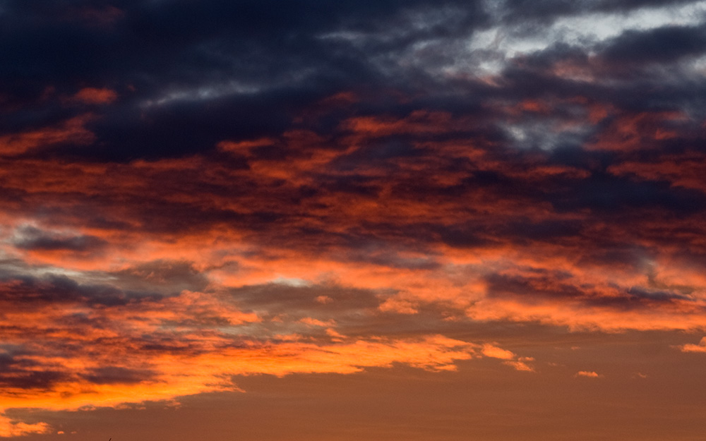 burning clouds
