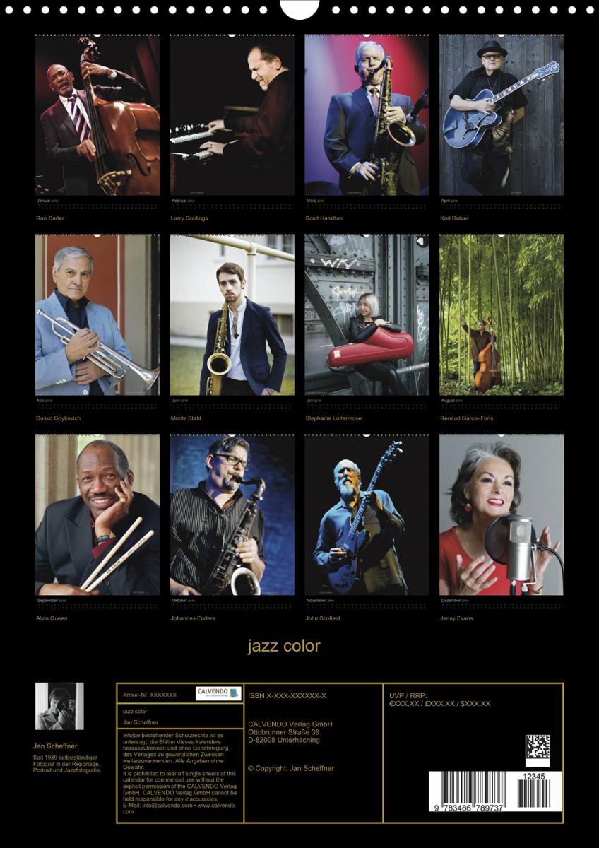 calvendo jazz color all