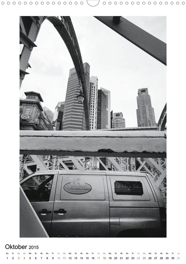 Calvendo Kalender Singapur Oktober
