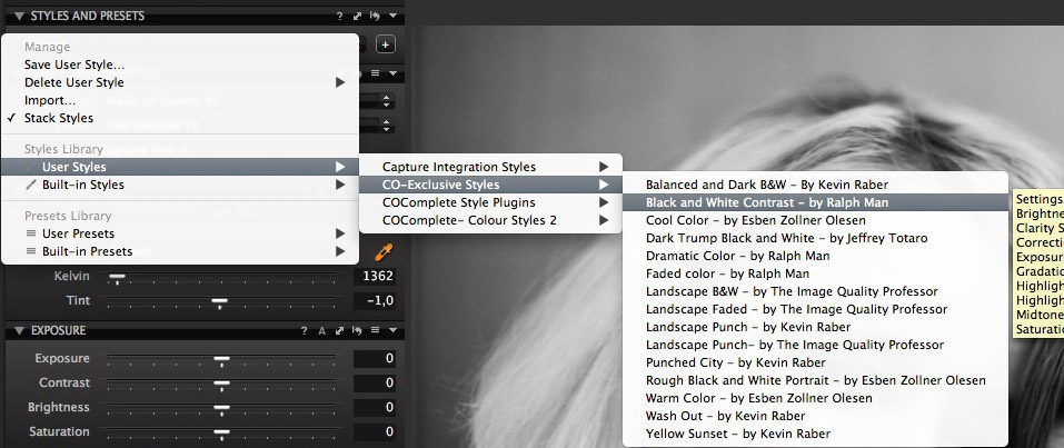 CaptureOne UserStyles