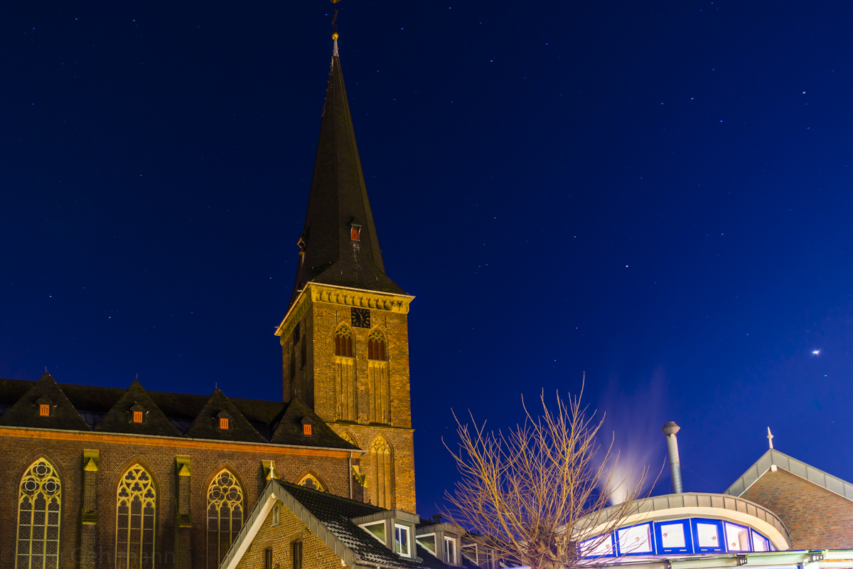 Catholic Church Kaldenkirchen by Night