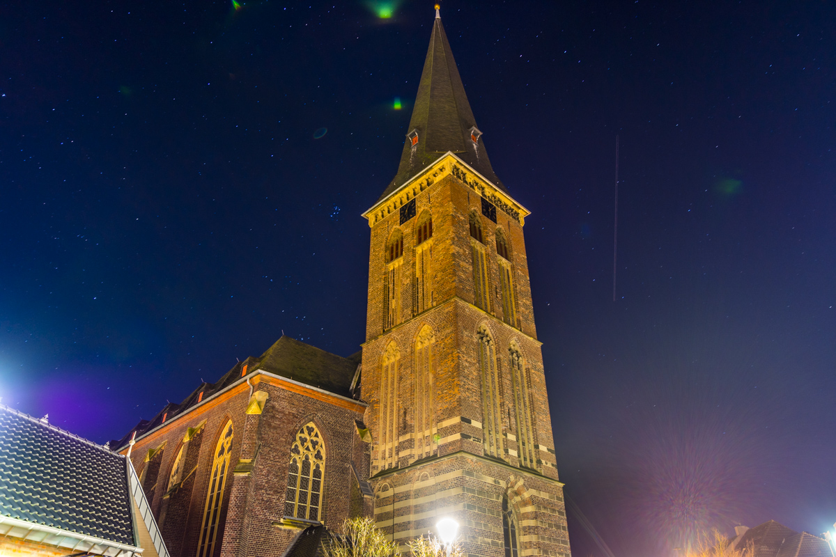 Catholic Church Kaldenkirchen by Night
