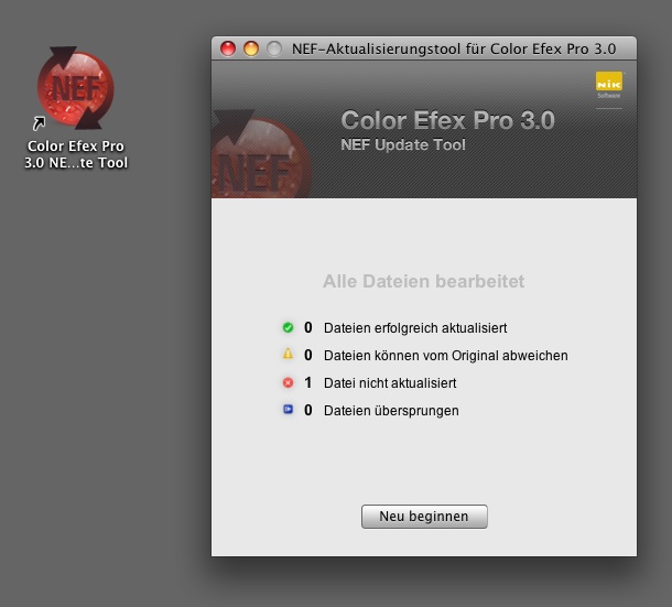 Color Efex Pro 3.0 NEF Update Tool Bild 03