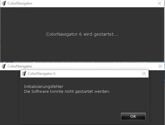 ColorNavigator6 Fehler