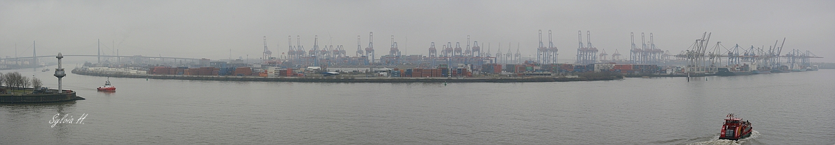cPano Containerterminal vom DocklandsDach