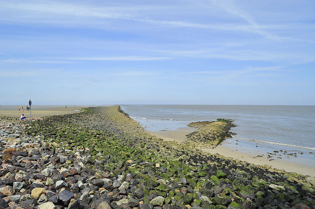 Cuxhaven, Buhnenlandschaft an der Elbmündung (7000188x)