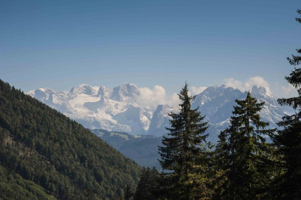 Dachstein von der Postalmstraße gesehen.