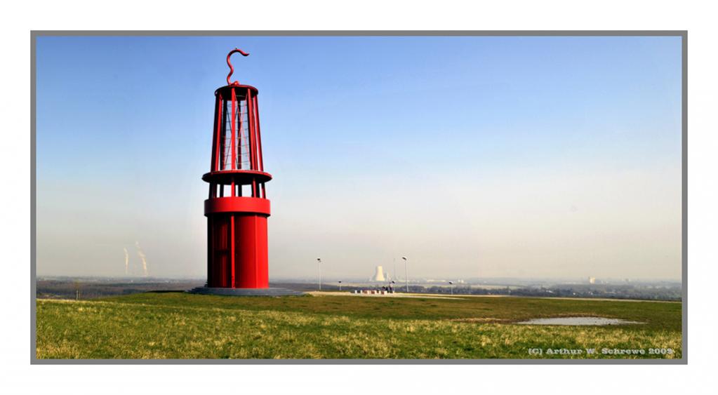 Das Geleucht - von Otto Piene, Rheinpreussenhalde Moers Panorama 2009