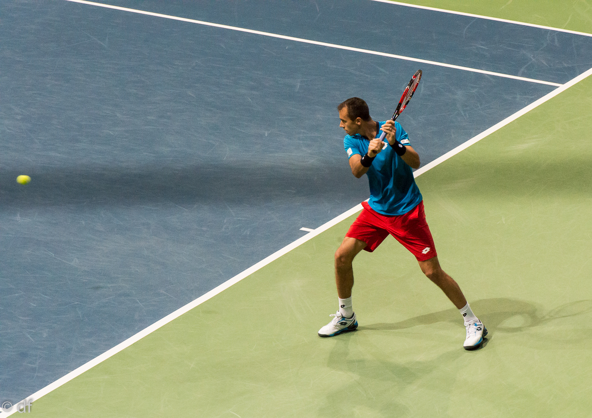 Davis Cup Deutschland - Tschechien, TUI Arena Hannover, 04.03.2016, Nikon D800/2.8/70-200