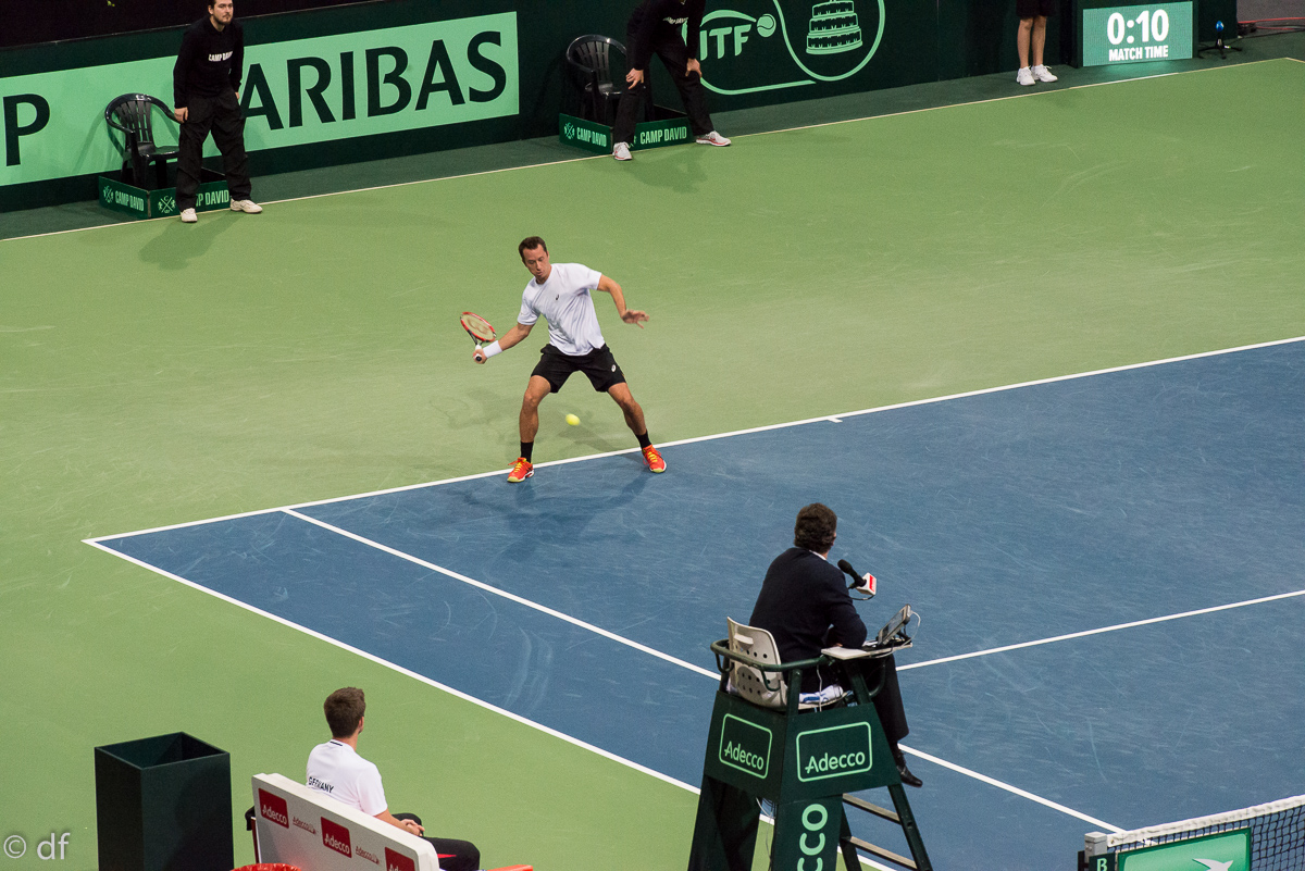 Davis Cup Deutschland - Tschechien, TUI Arena Hannover, 04.03.2016, Nikon D800/2.8/70-200