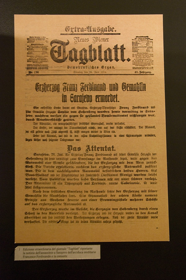 Der Auslöser zum 1. Weltkrieg