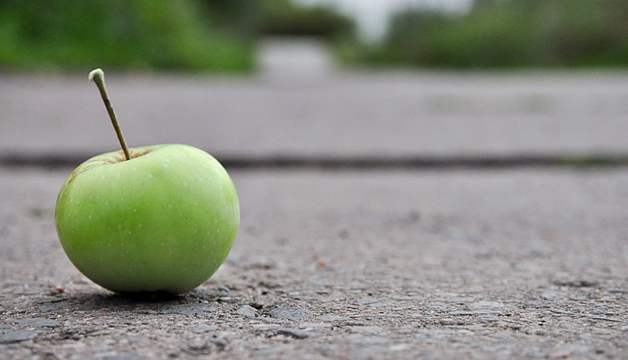 der grüne Apfel