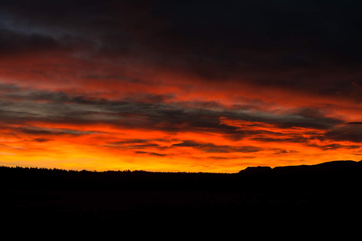 Der Himmel brennt - Morgenröte im Chiemgau