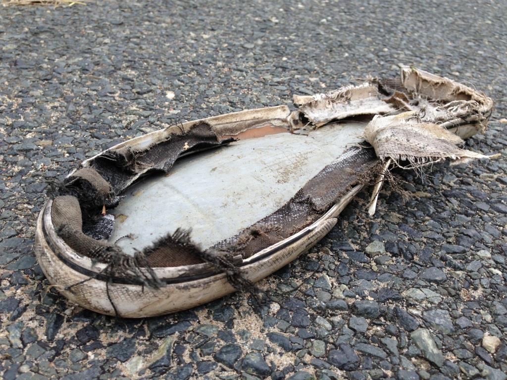 Der Schuh am Rand