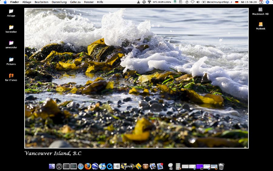 Desktop meines MBpro noch unter Tiger 10.4.11