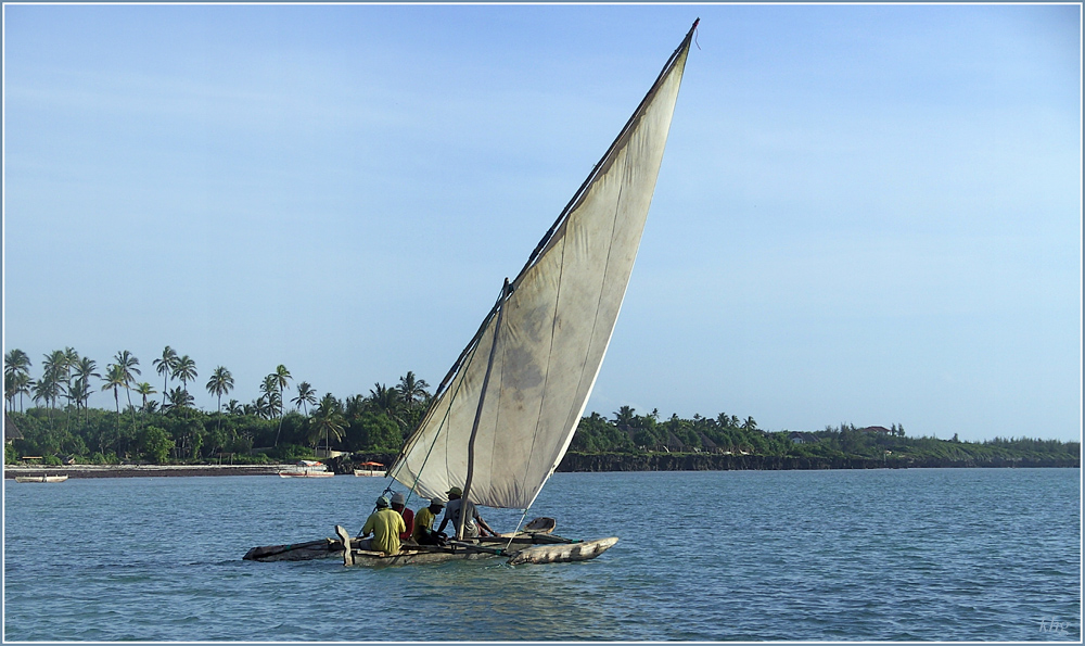 Dhau vor Sansibar