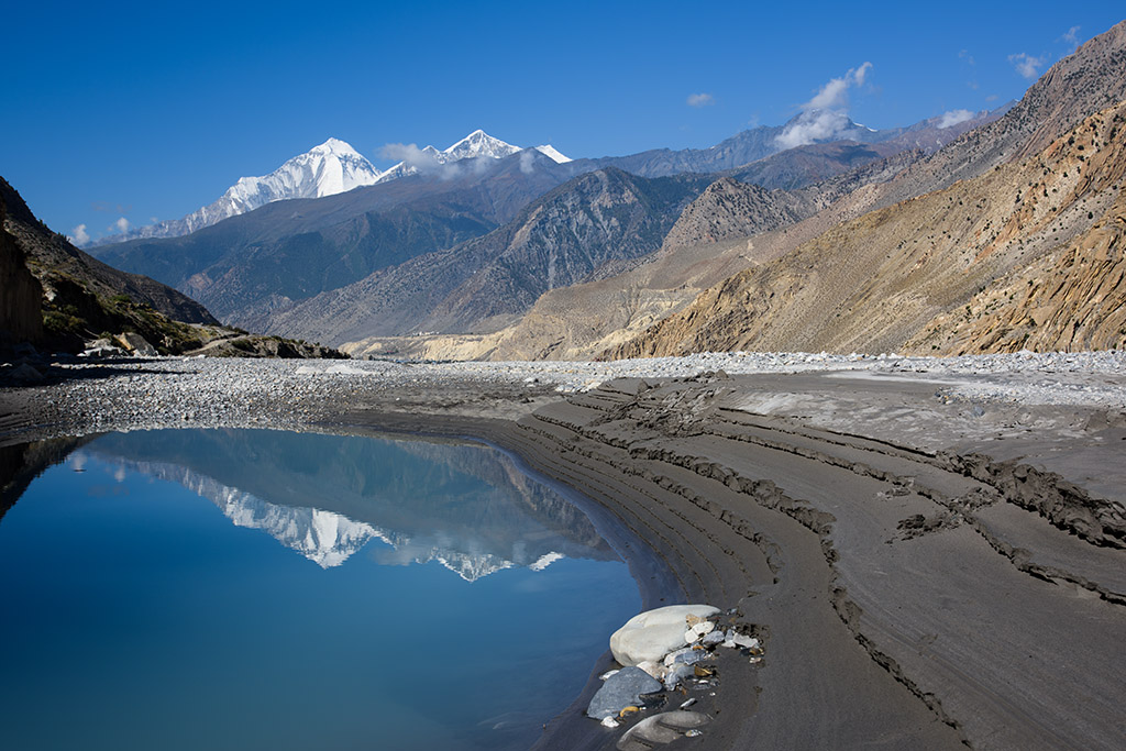 Dhaulagiri von nahe Jomsom klein