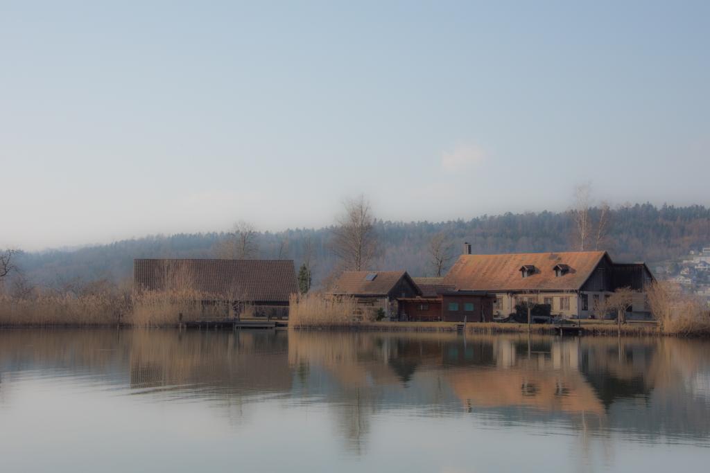 Die alte Kiesfabrik, im Prinzip ist dieser Binnenteich eine Kiesgrube.