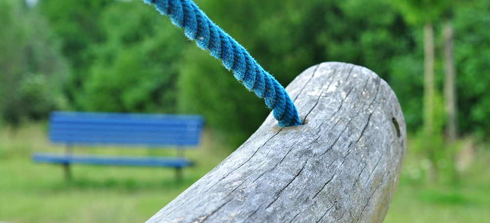 die blaue Bank