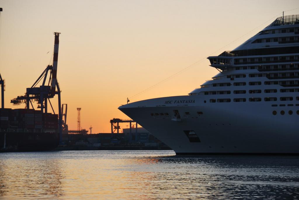 Die MSC Fantasia Läuft aus